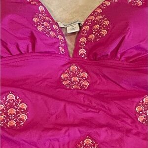 Sundance Pink Floral One Piece Swimsuit